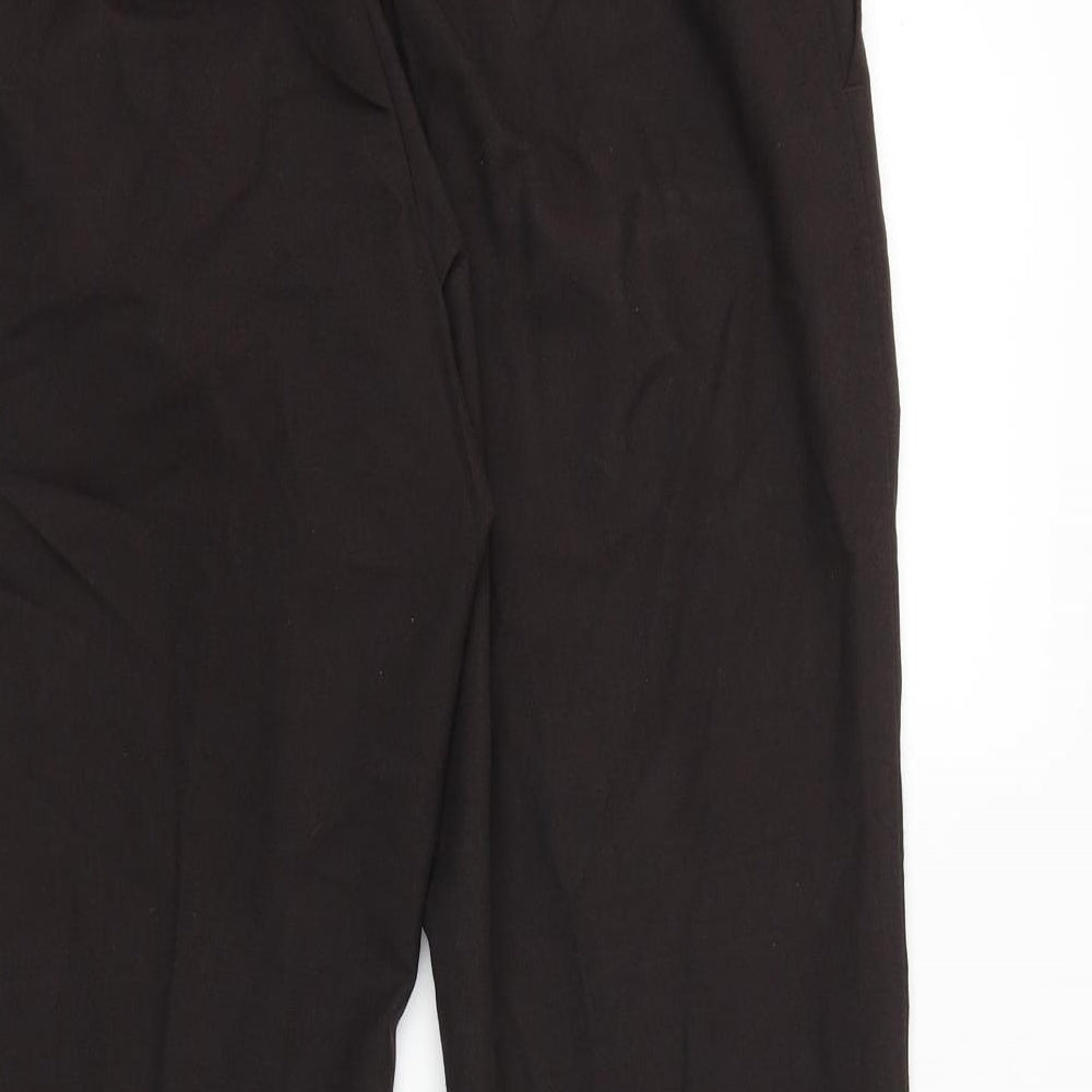 NEXT Mens Brown Polyester Capri Trousers Size 30 in L29 in Regular Zip