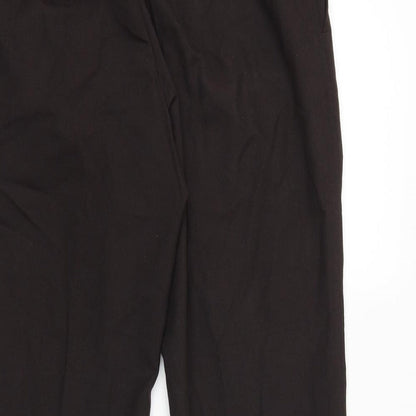 NEXT Mens Brown Polyester Capri Trousers Size 30 in L29 in Regular Zip