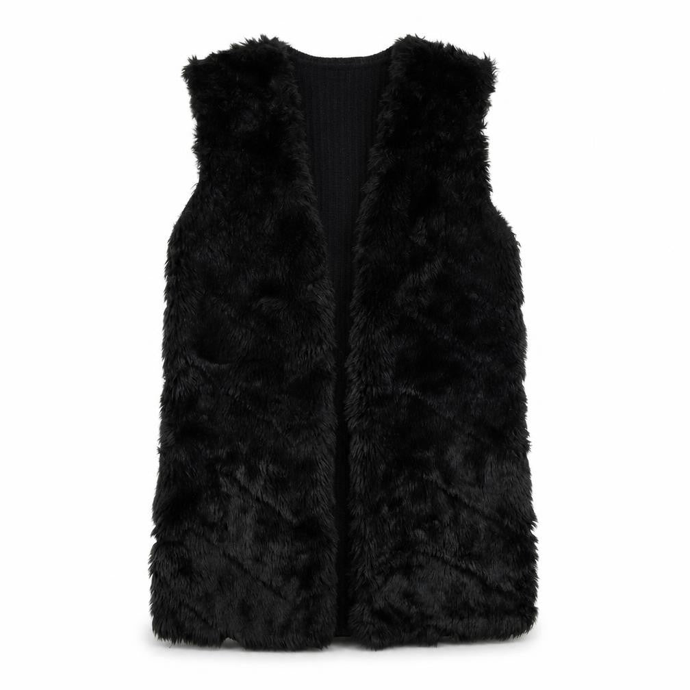 Womens UK Size S Stradivarius Black Gilet