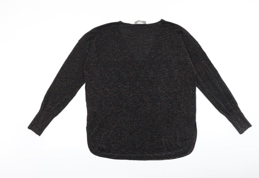 Womens UK Size S Oasis Black Pullover Jumper