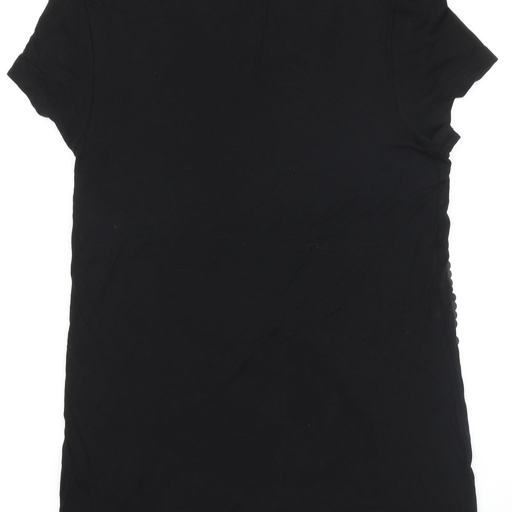 Womens UK Size 10 NEXT Black Basic T-Shirt