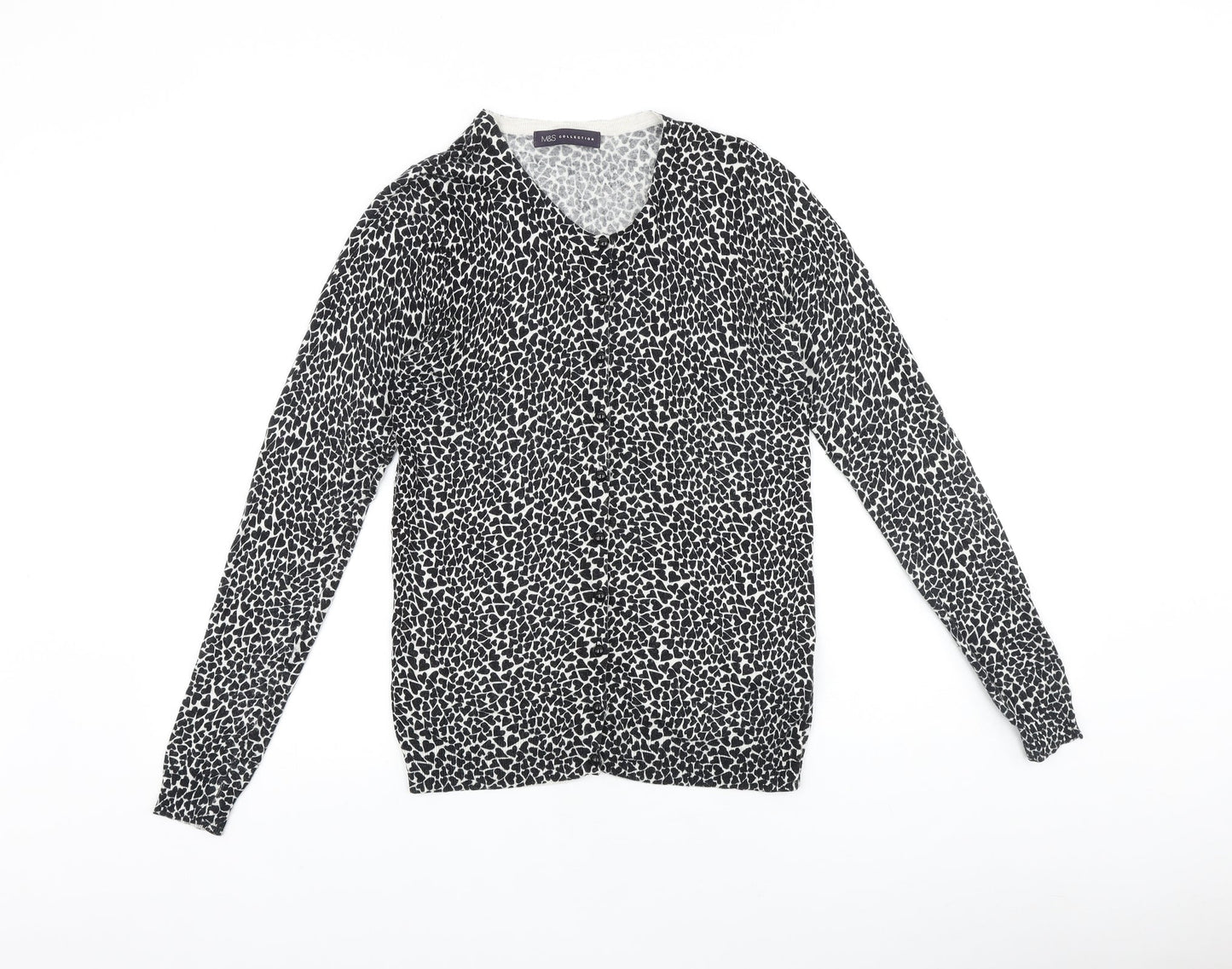Womens UK Size 8 Marks and Spencer Black Cardigan Jumper