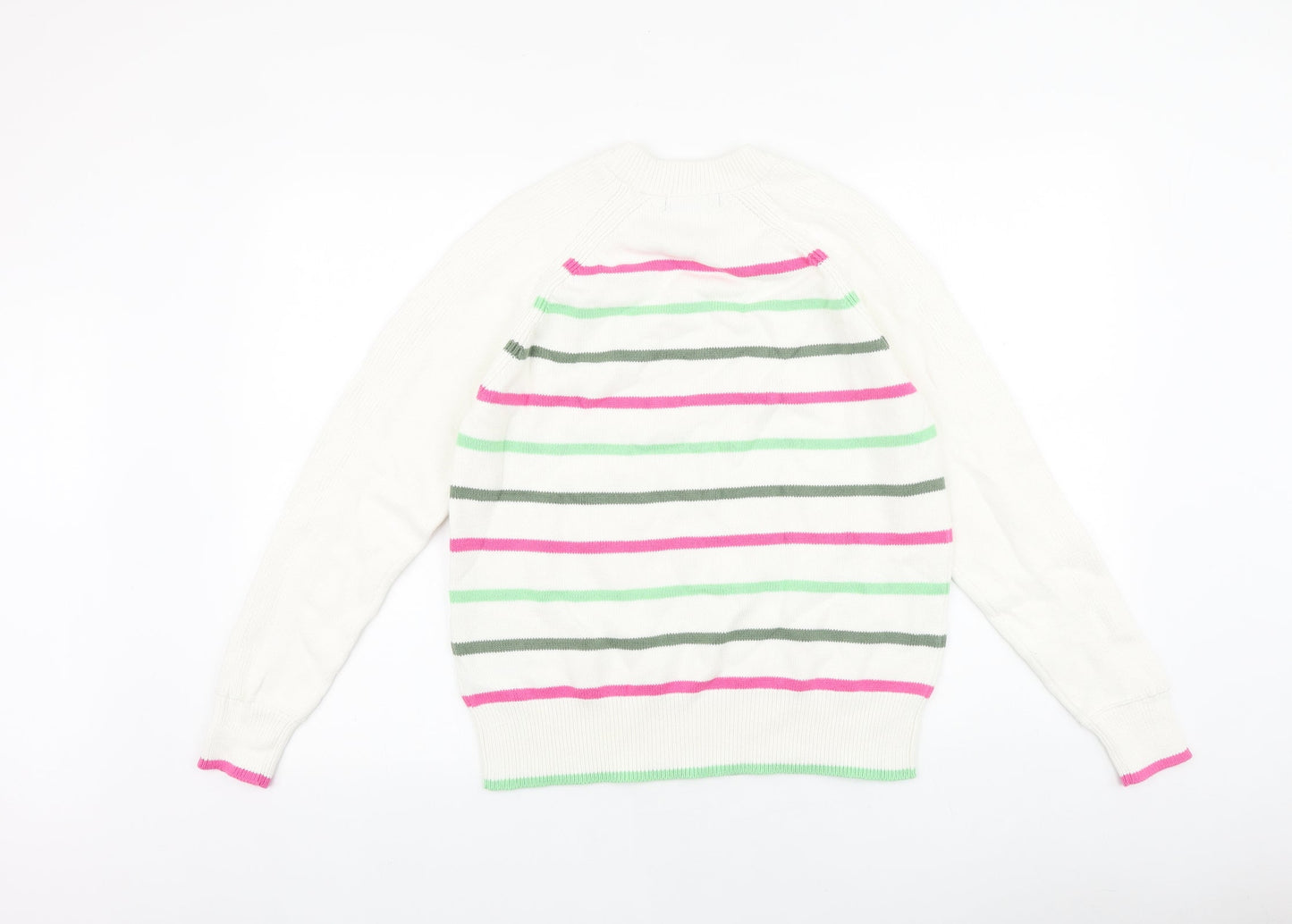 Womens UK Size S Marks and Spencer White Pullover Jumper
