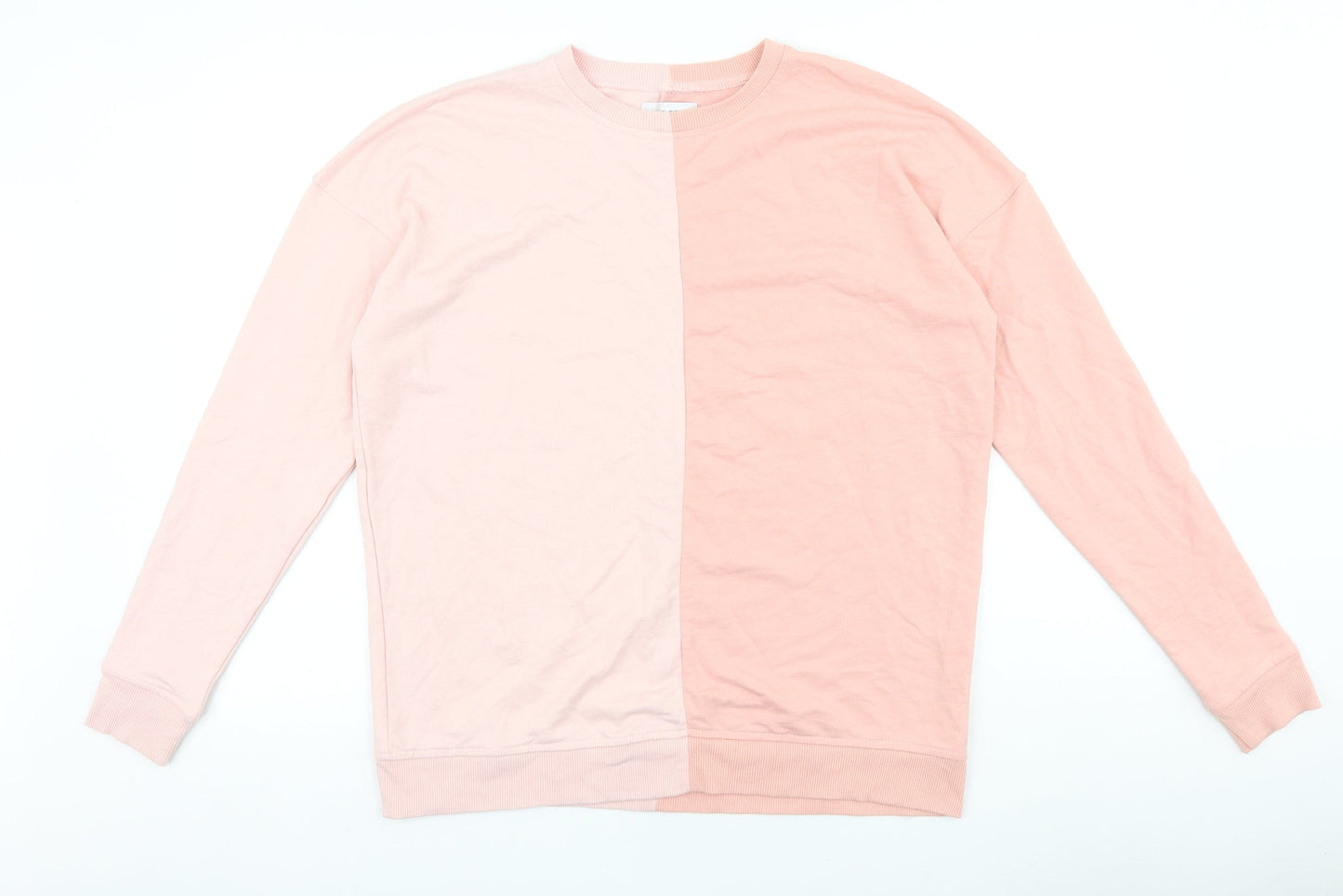 In the Style Womens Pink Striped 100% Cotton Pullover Sweatshirt Size 8 Pullover