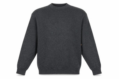 Wolsey Mens Grey Round Neck Acrylic Pullover Jumper Size M Long Sleeve
