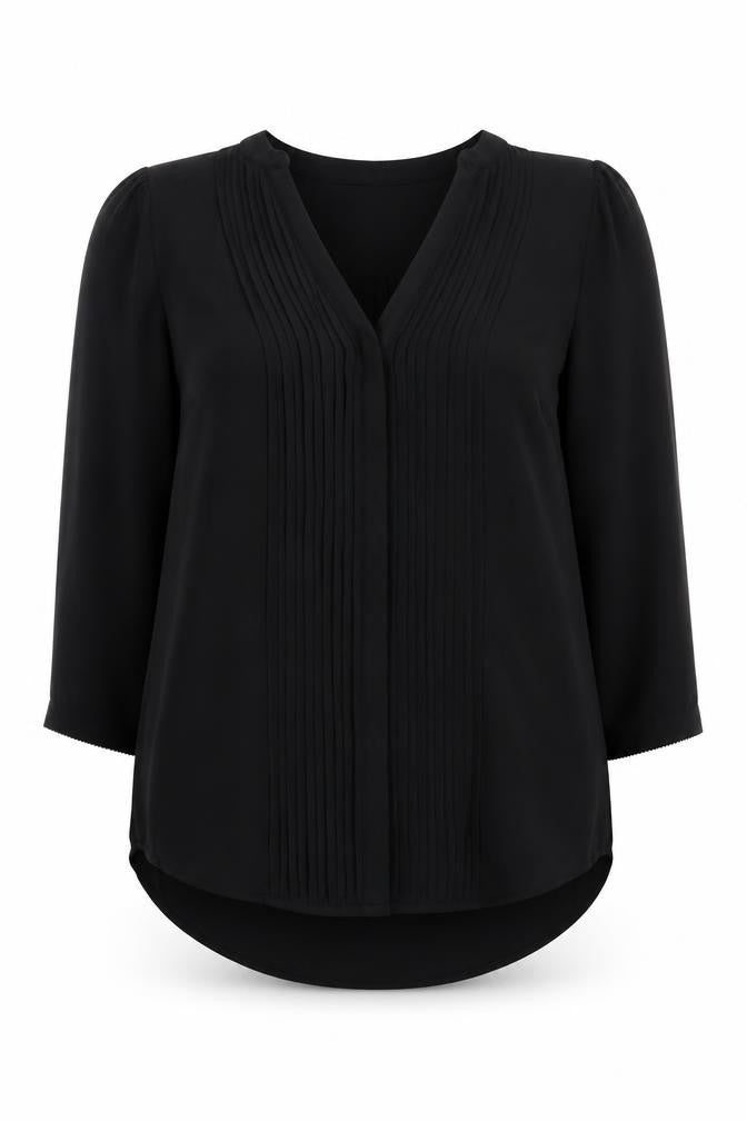 Womens UK Size 8 H&M Black Basic Blouse