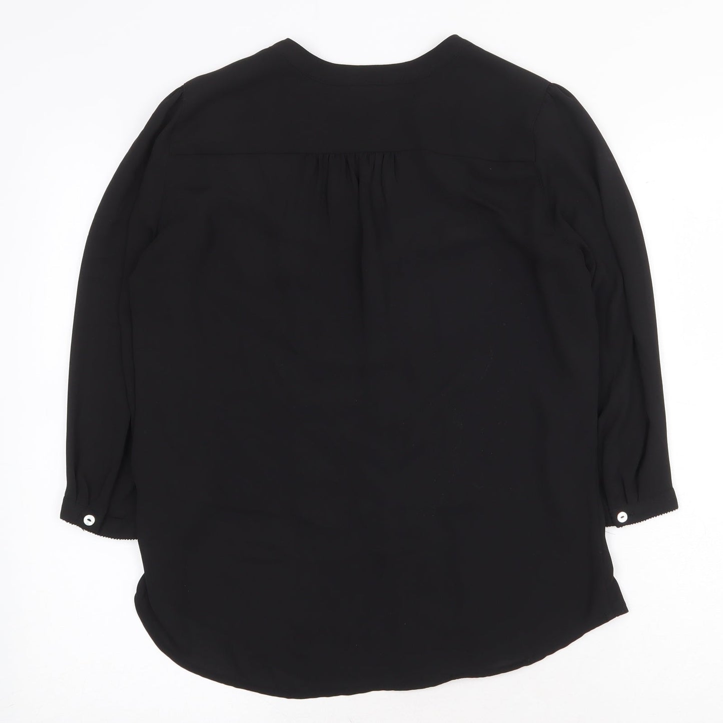Womens UK Size 8 H&M Black Basic Blouse