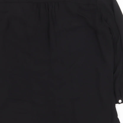 Womens UK Size 8 H&M Black Basic Blouse