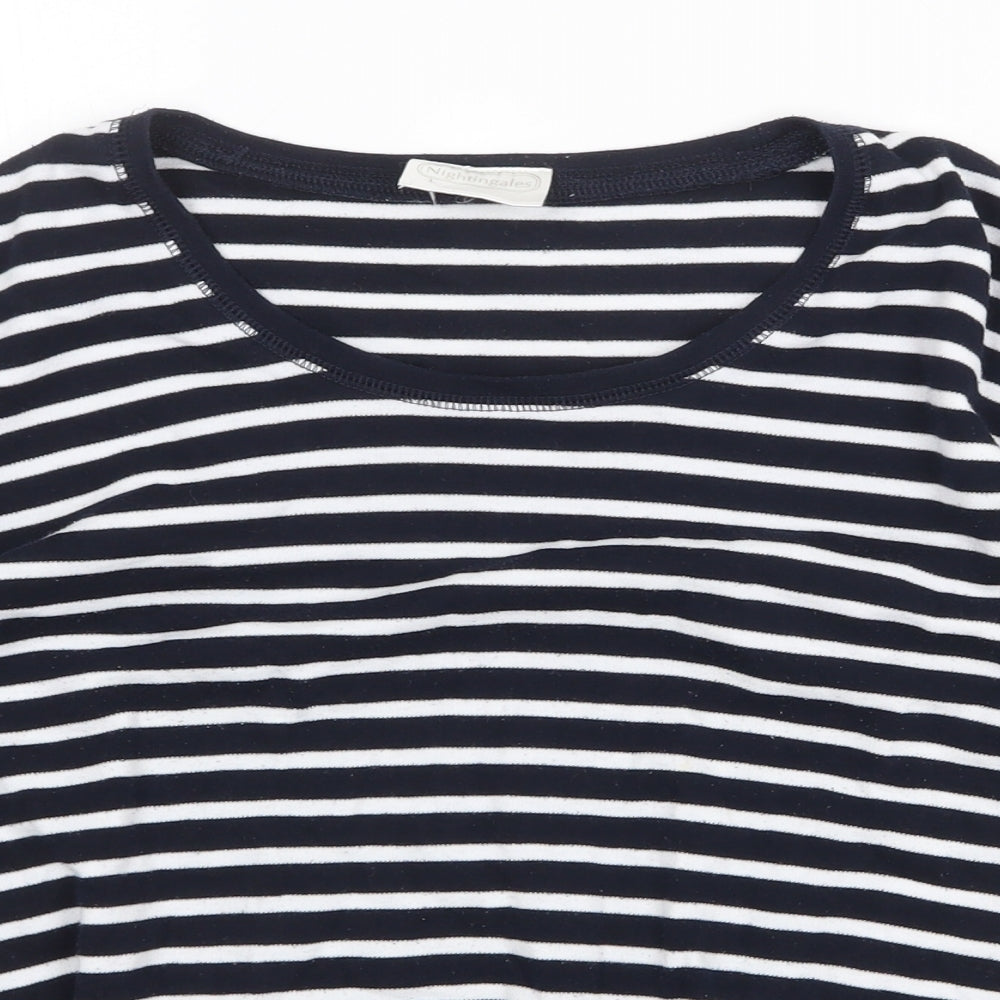 Womens UK Size L Nightingales Blue Basic T-Shirt