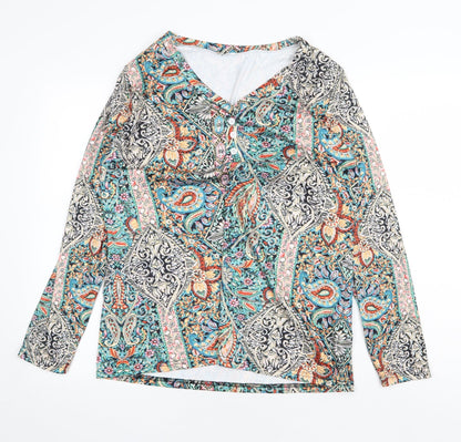 Womens UK Size M Preworn Multicoloured Basic Blouse