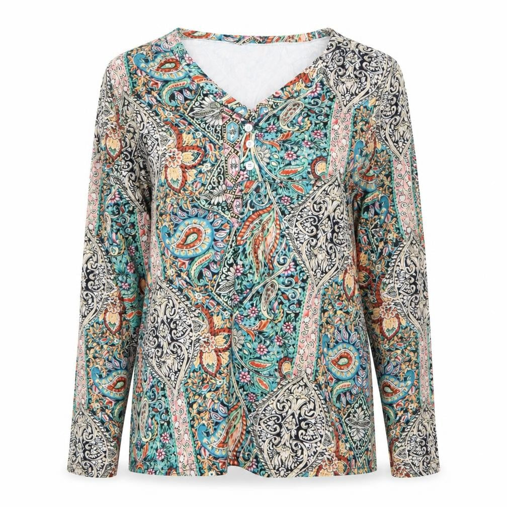 Womens UK Size M Preworn Multicoloured Basic Blouse