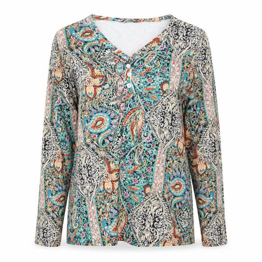 Womens UK Size M Preworn Multicoloured Basic Blouse
