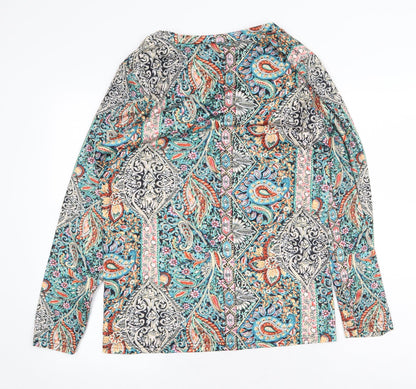 Womens UK Size M Preworn Multicoloured Basic Blouse