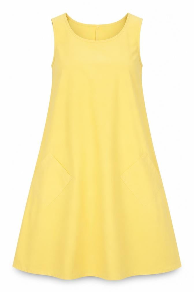 Preworn Womens Yellow Polyester A-Line Size S Scoop Neck Pullover