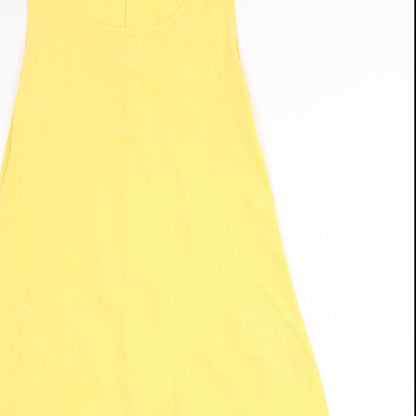 Preworn Womens Yellow Polyester A-Line Size S Scoop Neck Pullover