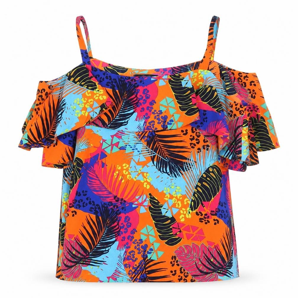 Womens UK Size 10 George Multicoloured Basic Blouse