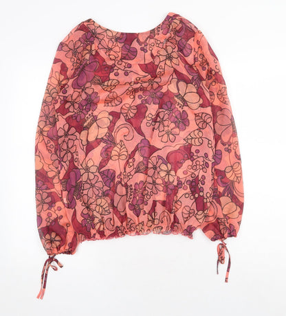 Womens UK Size 12 The Limited Orange Basic Blouse