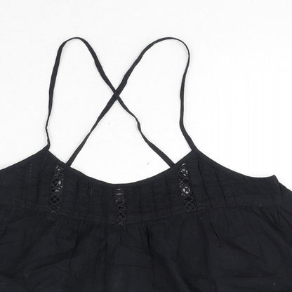 Womens UK Size 8 Topshop Black Camisole Tank