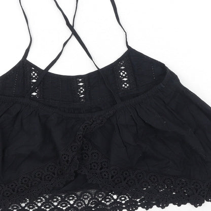 Womens UK Size 8 Topshop Black Camisole Tank