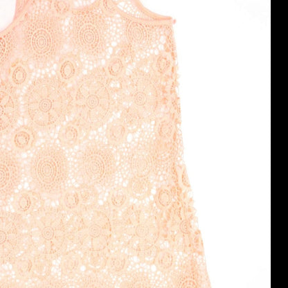 Primark Womens Pink Polyester Tank Dress Size M Scoop Neck Pullover