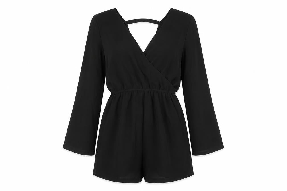 Womens UK Size S Pins & Needles One-Piece Black Playsuit