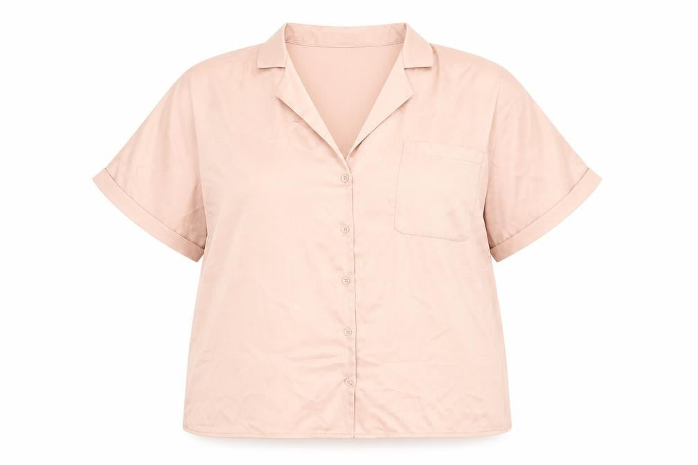 Womens UK Size 14 Boohoo Pink Basic Button-Up