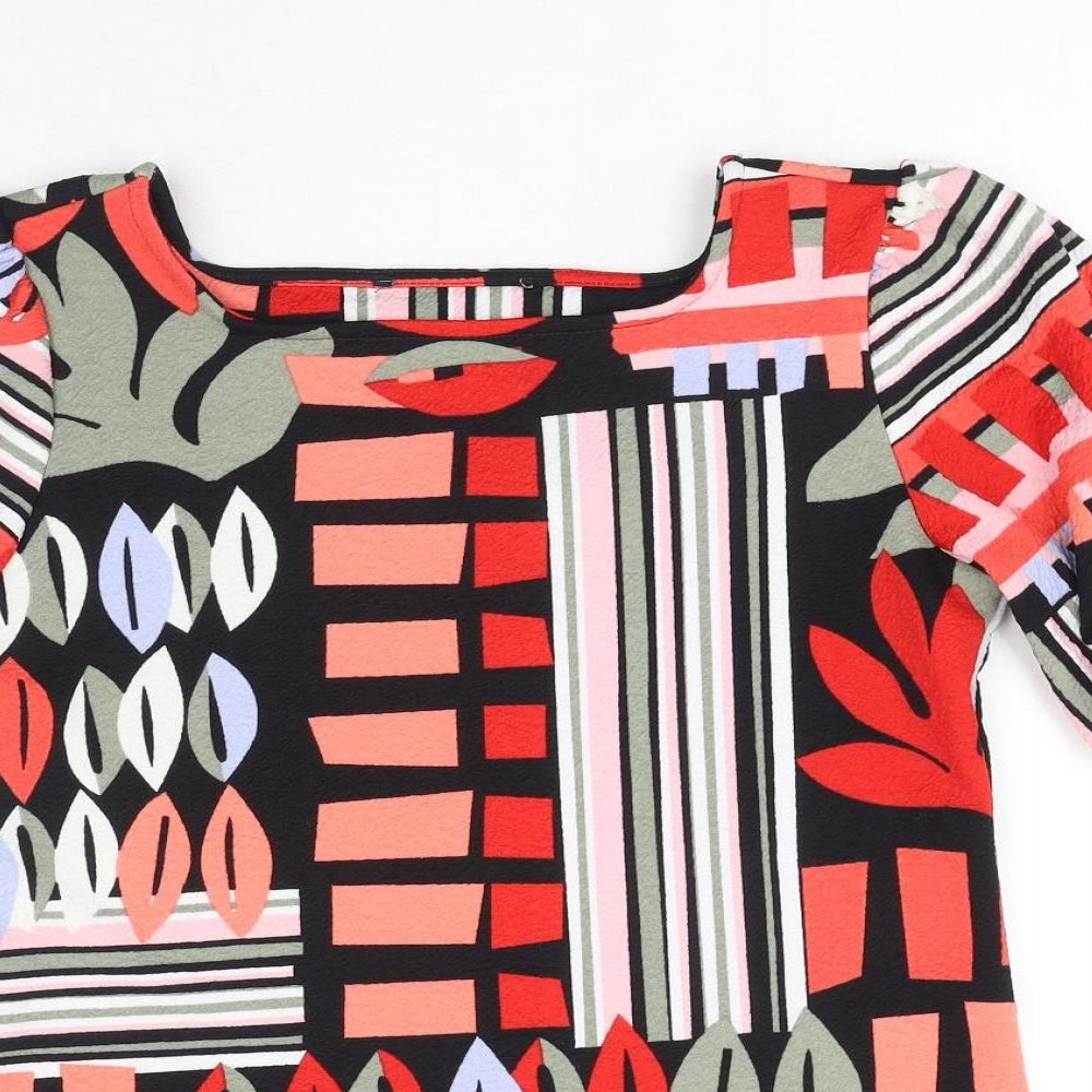 Womens UK Size 8 Marks and Spencer Multicoloured Basic Blouse
