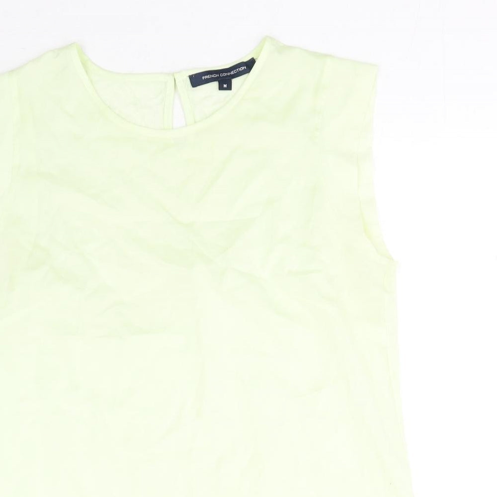 Womens UK Size M French Connection Green Basic Blouse