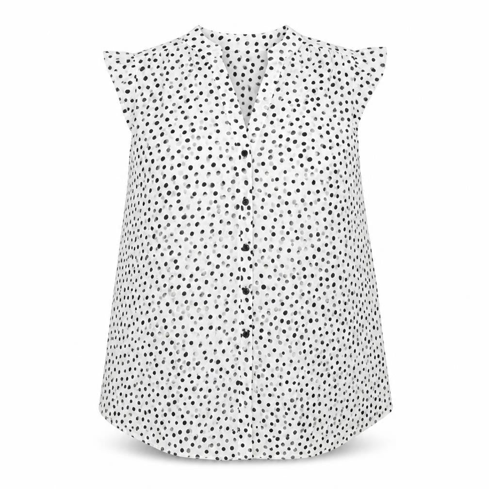 Womens UK Size 12 Roman White Basic Blouse