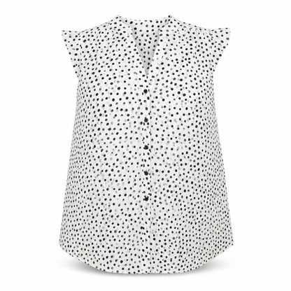 Womens UK Size 12 Roman White Basic Blouse