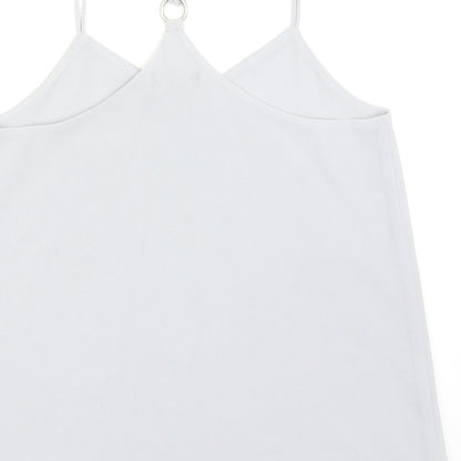Womens UK Size 8 New Look Grey Basic Tank