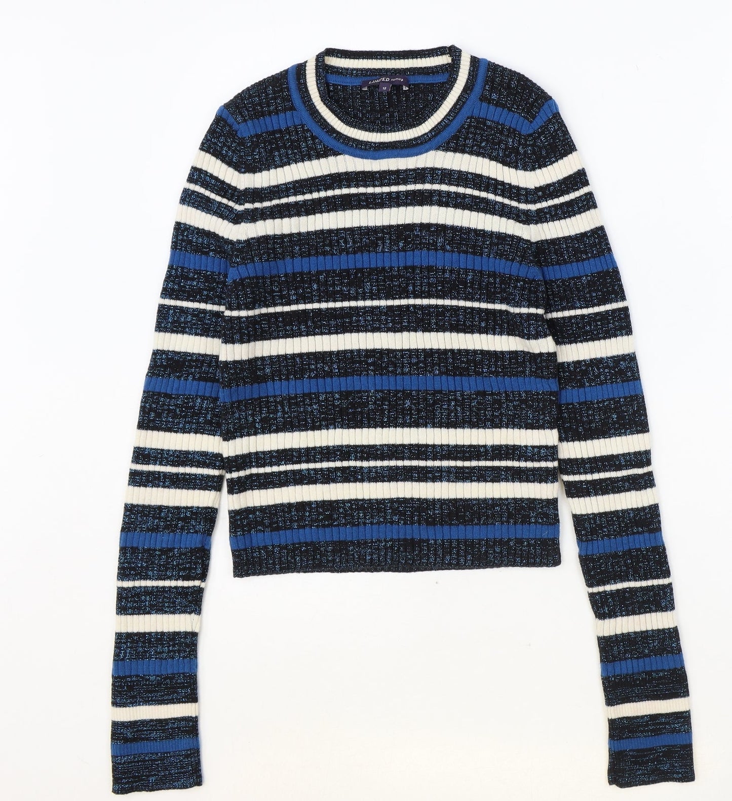 Womens UK Size 12 Marks and Spencer Blue Pullover Jumper
