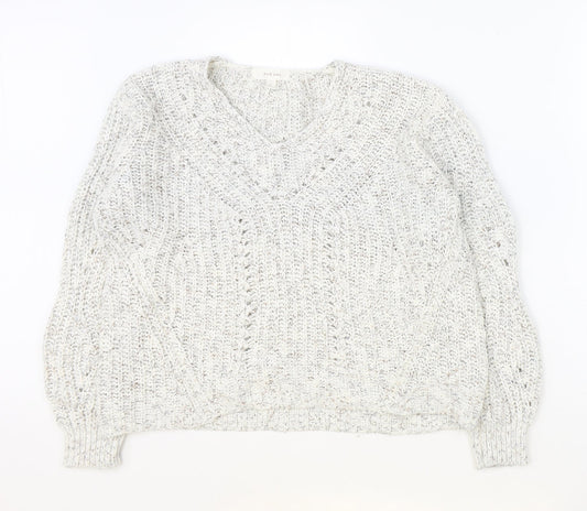 Womens UK Size 8 Marks and Spencer Ivory Pullover Jumper