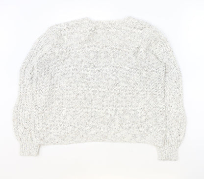 Womens UK Size 8 Marks and Spencer Ivory Pullover Jumper