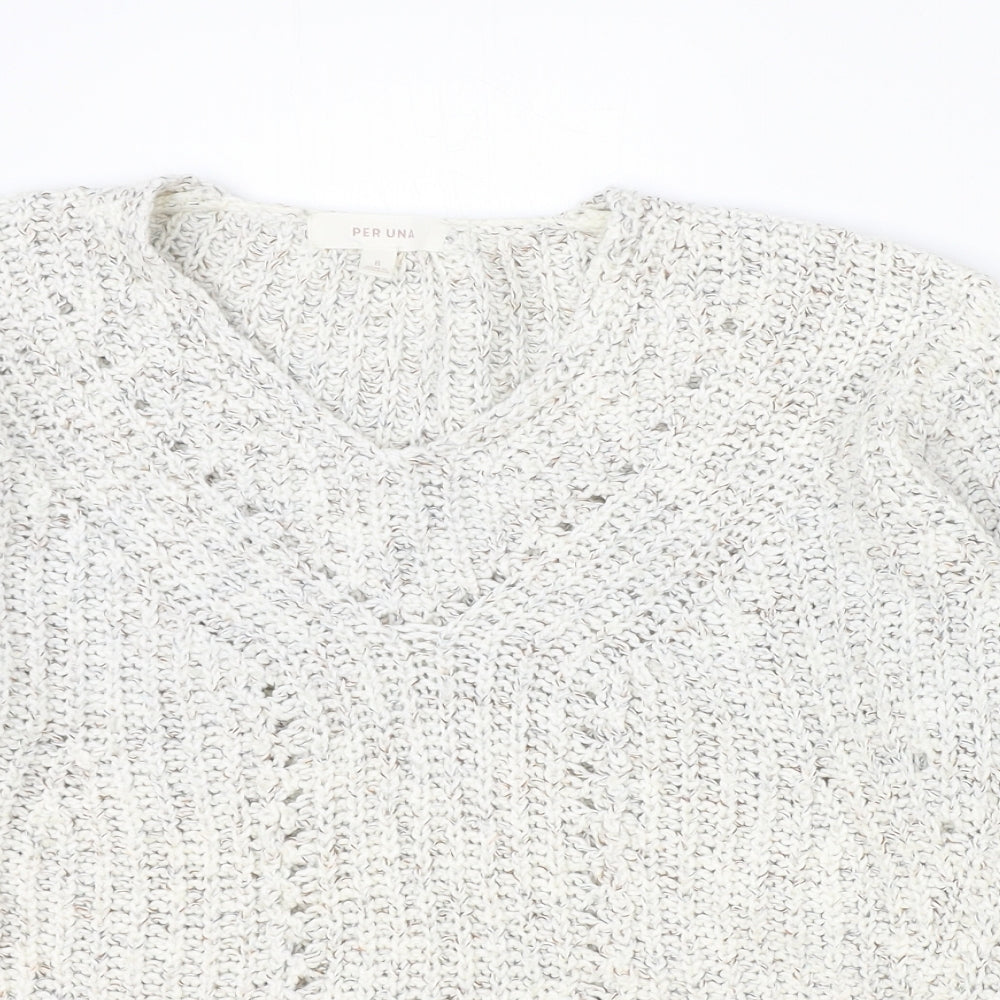 Womens UK Size 8 Marks and Spencer Ivory Pullover Jumper