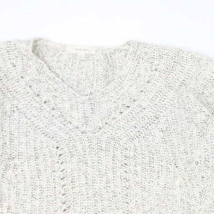 Womens UK Size 8 Marks and Spencer Ivory Pullover Jumper