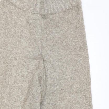 Zara Womens Brown Acrylic Trousers Size M Regular