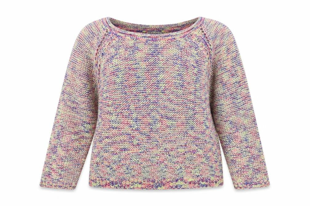 Womens UK Size 18 Indigo Multicoloured Pullover Jumper