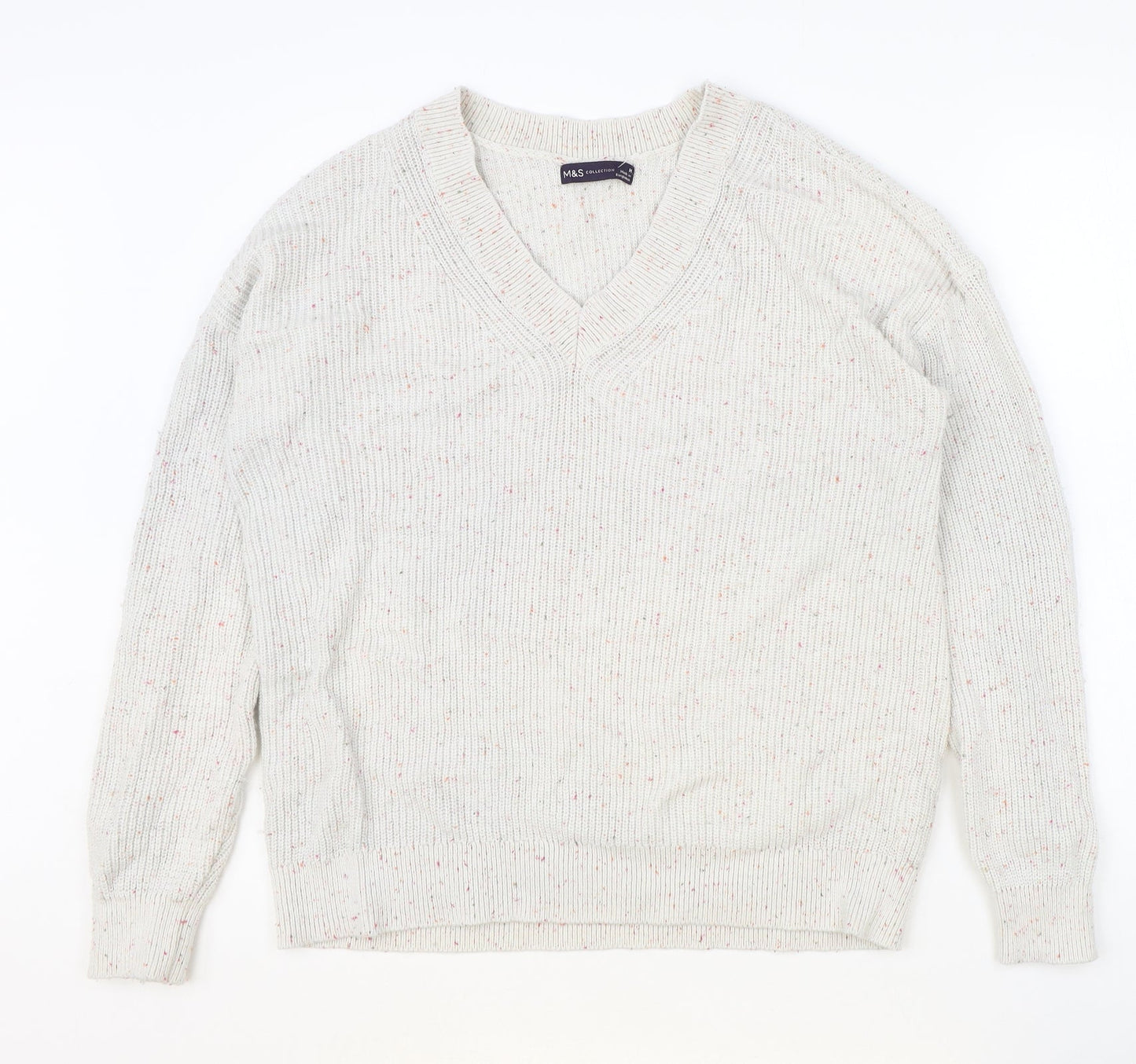 Womens UK Size M Marks and Spencer Grey Pullover Jumper