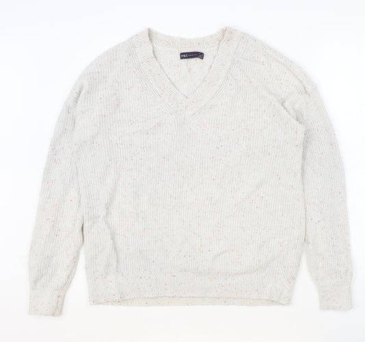 Womens UK Size M Marks and Spencer Grey Pullover Jumper