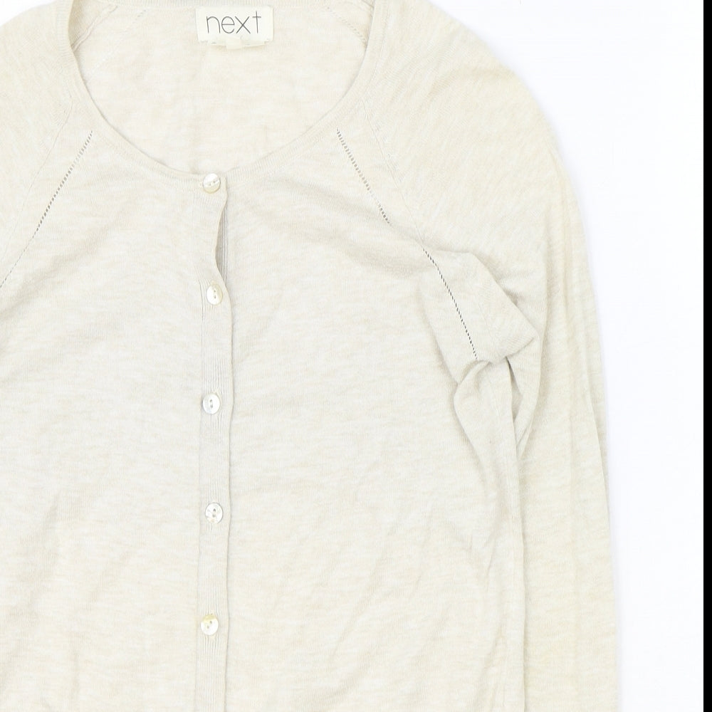 Womens UK Size 10 NEXT Beige Pullover Jumper