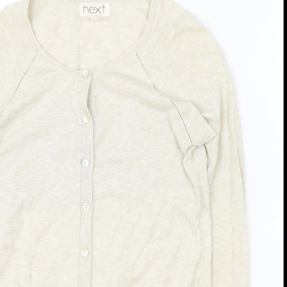 Womens UK Size 10 NEXT Beige Pullover Jumper