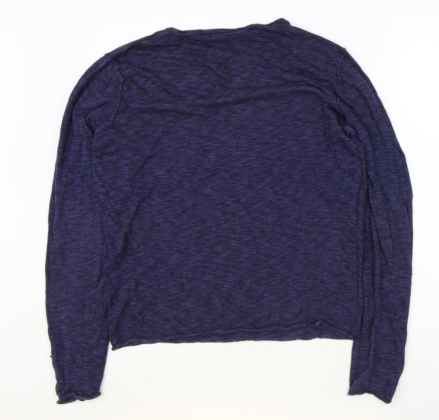 DNM Dissident Womens Blue Round Neck Acrylic Pullover Jumper Size S