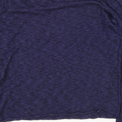 DNM Dissident Womens Blue Round Neck Acrylic Pullover Jumper Size S