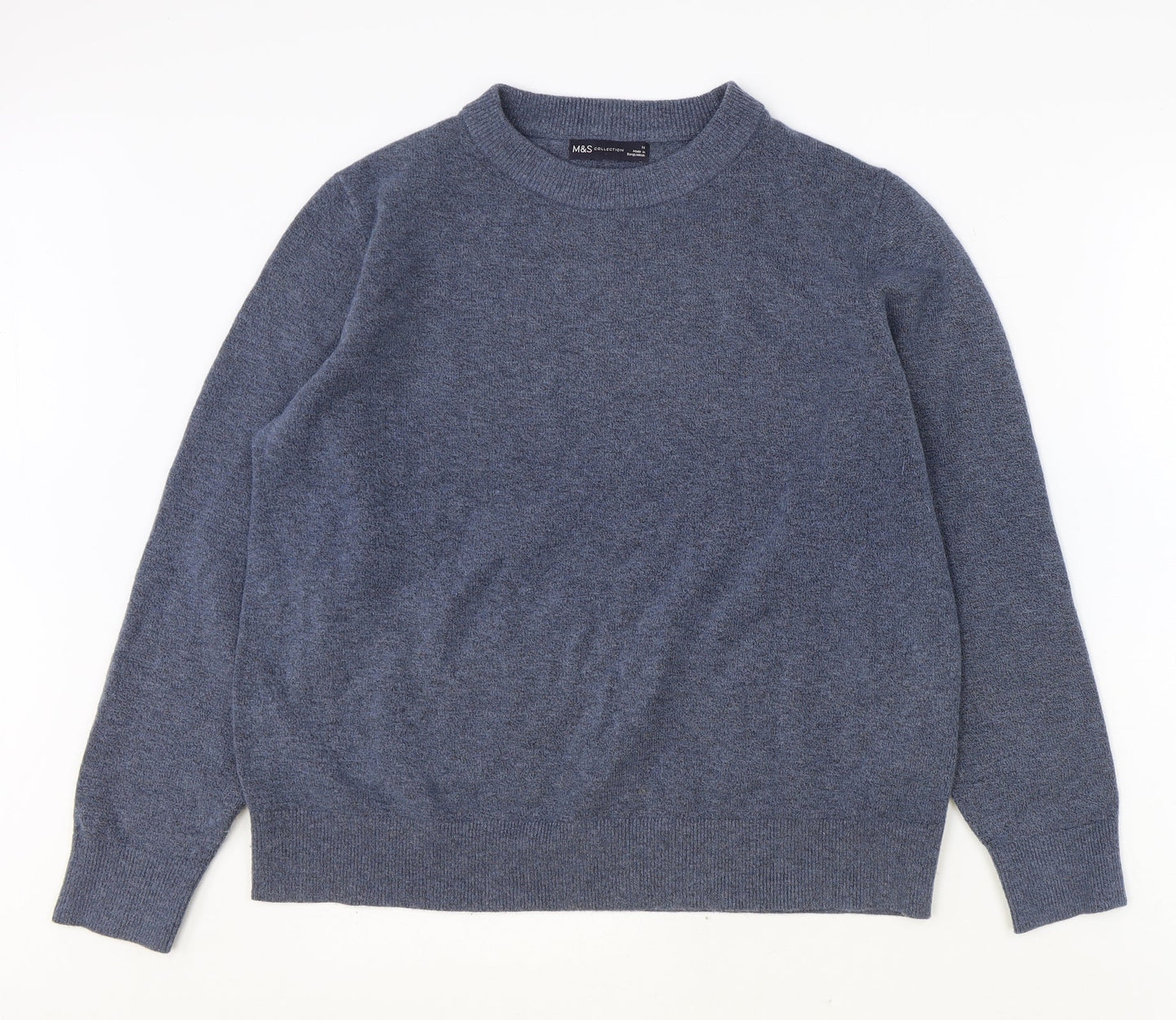 Womens UK Size M Marks and Spencer Blue Pullover Jumper
