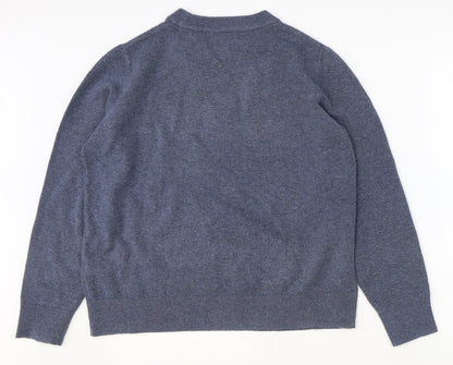 Womens UK Size M Marks and Spencer Blue Pullover Jumper