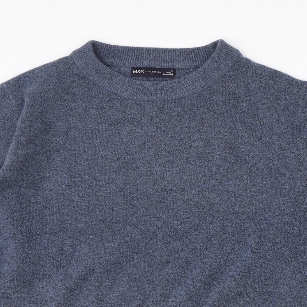 Womens UK Size M Marks and Spencer Blue Pullover Jumper
