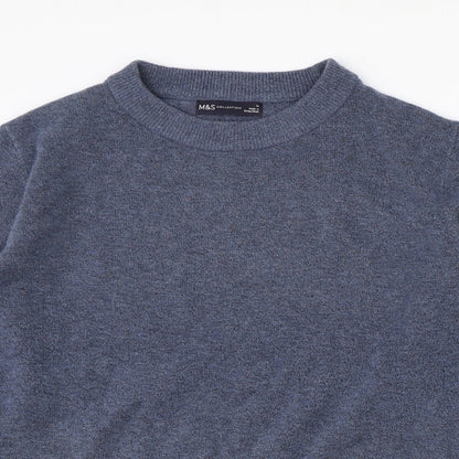 Womens UK Size M Marks and Spencer Blue Pullover Jumper