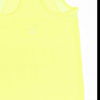 Womens UK Size 10 NEXT Yellow Basic Tank