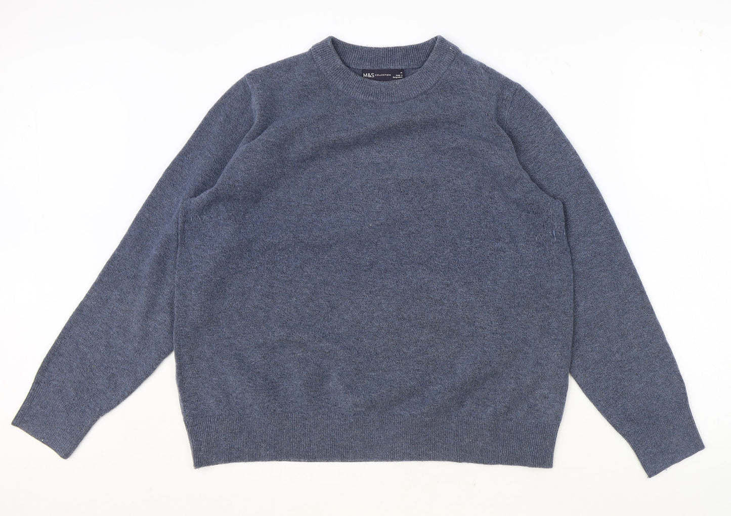 Womens UK Size M Marks and Spencer Blue Pullover Jumper